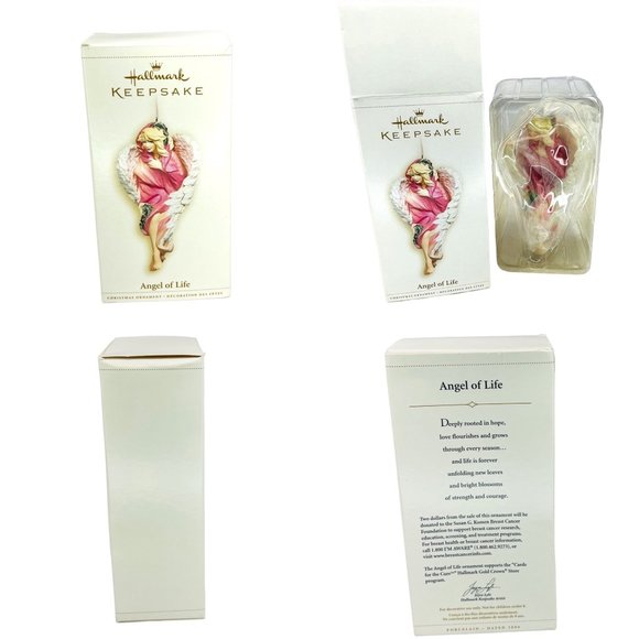 Hallmark Keepsake Angel of Life Porcelain Christmas Tree Ornament 2006 - Picture 9 of 12